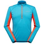 Pulover La Sportiva SWIFT LONGSLEEVE Men Tropic Blue/Cherry Tomato