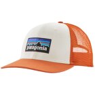 Šiltovka Patagonia P-6 Logo Trucker Hat White w/Redtail Rust