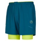 Kraťasy La Sportiva TRAIL BITE SHORT Men Storm Blue/Lime Punch