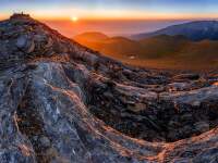 fotografie východu slunce nad bájným řeckým Olympem