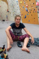 Kristina Novotná Merino na lezecké stěně