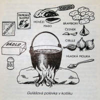 polévka v kotlíku