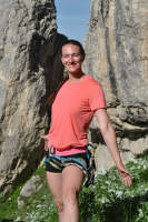 Bára Floriánová Devold merino lezení