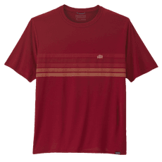 Cap Cool Daily Graphic Shirt Men Line Logo Ridge Stripe: Wax Red X-Dye