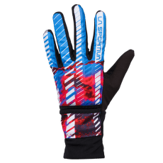 Winter Running Gloves Evo Women Malibu Blue/Hibiscus