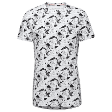 Tričko krátky rukáv Mammut Massone T-Shirt Men Climbing Scene white-black