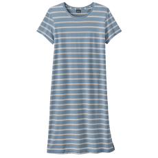 Šaty Patagonia Regenerative Organic Certified Cotton T-Shirt Dress Women Sunset Stripe: Light Plume Grey