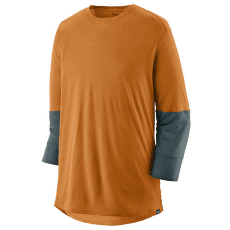 Tričko krátky rukáv Patagonia Merino 3/4 Sleeve Bike Jersey Men Golden Caramel