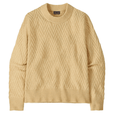 Sveter Patagonia Recycled Wool Crewneck Sweater Women Chevron Cable: Natural