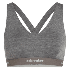 Podprsenka Icebreaker Merino 125 Cool-Lite Sprite Racerback Bra Women GRITSTONE HTHR-013