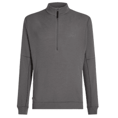 Pulover Icebreaker Merino 260 Waffle Knit Wander LS Half Zip Men OBSIDIAN