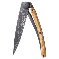 Nůž Deejo Tattoo Black 37g, Olive Wood, Taurus