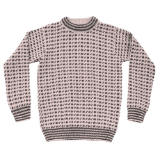 Sveter Devold Original Islender Crew Neck 150B CHALK PINK/ANTHRACITE