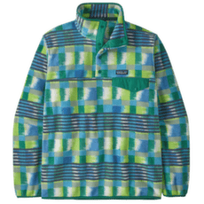 Mikina Patagonia Lightweight Synch Snap-T Pullover Men Painted Lines: Shore Blue