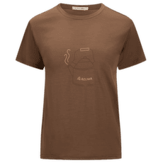 Tričko krátky rukáv Aclima LightWool 140 Classic Tee Kettle Women Dark Earth