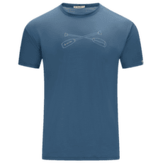 Tričko krátky rukáv Aclima LightWool 140 Tee Oars Men Blue Fusion