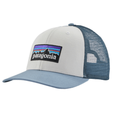 Čepice Patagonia P-6 Logo Trucker Hat White w/Light Plume Grey