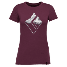 Triko krátký rukáv Black Diamond Mountain Logo SS Tee Women Blackberry