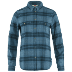 Övik Heavy Flannel Shirt Women Indigo Blue-Dark Navy