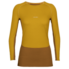 Triko dlouhý rukáv Icebreaker 200 ZoneKnit LS Crewe Women SILENT GOLD/CLOVE/SNOW/CB
