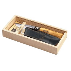VRI N°08 Inox Olive +pouzdro, dřevěná krabička