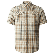 Košeľa krátky rukáv The North Face S/S Pine Knot Shirt Men Khaki Stone Plaid