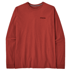 Tričko dlhý rukáv Patagonia Long-Sleeved P-6 Logo Responsibili-Tee Men Burl Red