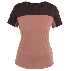 Triko krátký rukáv Icebreaker Merino 125 Cool-Lite Sphere III SS Tee Colour Block Women CEDAR WOOD/BITTERSWEET/CB