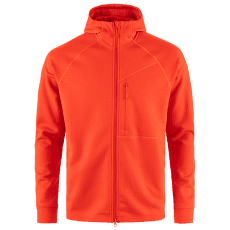 Mikina Fjällräven Abisko Grid Fleece Hoodie Men Flame Orange