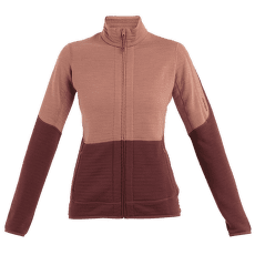 Mikina Icebreaker Merino 400 Realfleece™ Descender LS Zip Women CEDAR WOOD/PORT/CB