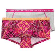 Kalhotky Kari Traa TINA HIPSTER 2PK BRIGHT PINK