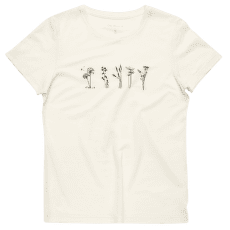 Tričko krátky rukáv Devold Classic Flowers Tee Women 001A WHITE