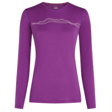 Tričko dlhý rukáv Icebreaker Merino 200 Oasis LS Crewe Mountain Pulse Women PASSION