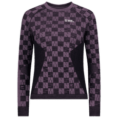 Tričko dlhý rukáv Mons Royale Ascender Merino Seamless Long Sleeve Women Mauve / Black