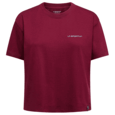 Triko krátký rukáv La Sportiva TRILOGY CROP T-SHIRT Women Redwood/Limestone