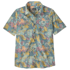 Košile krátký rukáv Patagonia Go To Shirt Men Moon Tripper: Blue Sage