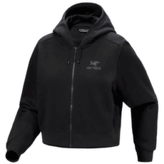 Mikina Arcteryx Emblem Fleece Full Zip Crop Hoody Women Black