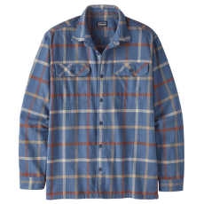 L/S Organic Cotton MW Fjord Flannel Shirt Men Brisk: Dolomite Blue