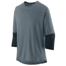 Triko krátký rukáv Patagonia Merino 3/4 Sleeve Bike Jersey Men Plume Grey