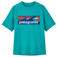 Tričko krátky rukáv Patagonia Cap SW T-Shirt Kids Boardshort Logo: Subtidal Blue