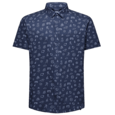 Košile krátký rukáv La Sportiva MOVE TECH SHIRT Night Sky/Chalk