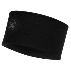 Čelenka Buff 2 L Midweight Merino Wool Headband Solid Black SOLID BLACK