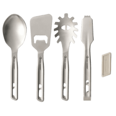 Příbor Sea to Summit Detour Stainless Steel Utensil Set - [4 Piece] Stainless Steel Grey