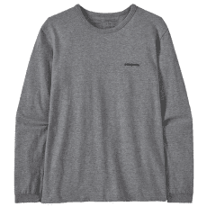 Tričko dlhý rukáv Patagonia Long-Sleeved P-6 Logo Women Gravel Heather