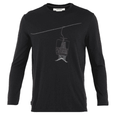 Tričko dlhý rukáv Icebreaker Merino 150 Tech Lite LS Tee Bear Lift Men Black