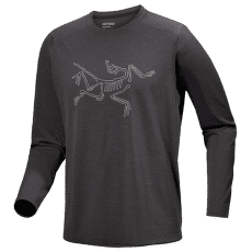 Triko dlouhý rukáv Arcteryx Cormac Logo LS Men Black Heather / Solitude