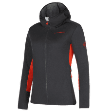 Mikina La Sportiva COSMIC HOODY Women Carbon/Cherry Tomato