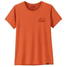 Tričko krátky rukáv Patagonia Cap Cool Daily Graphic Shirt Lands Women Trailways: Redtail Rust X-Dye