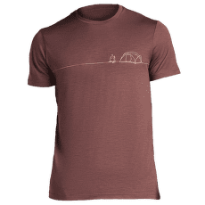 Triko krátký rukáv Icebreaker Merino 150 Tech Lite SS Tee Single Line Camp Men CAROB