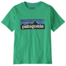 Tričko krátky rukáv Patagonia P-6 Logo T-Shirt Aqua Stone